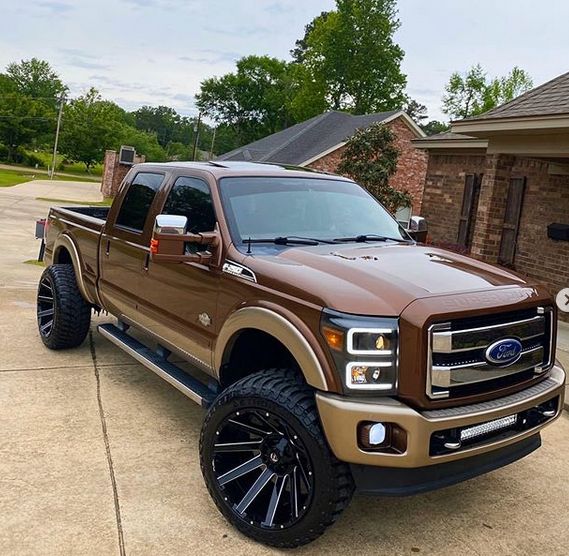 Brown Ford F-250 Pickup Truck