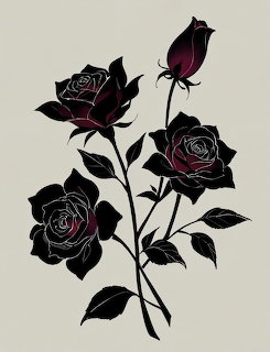 Black Roses Illustration