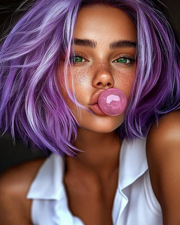 Pink Bubble Portrait