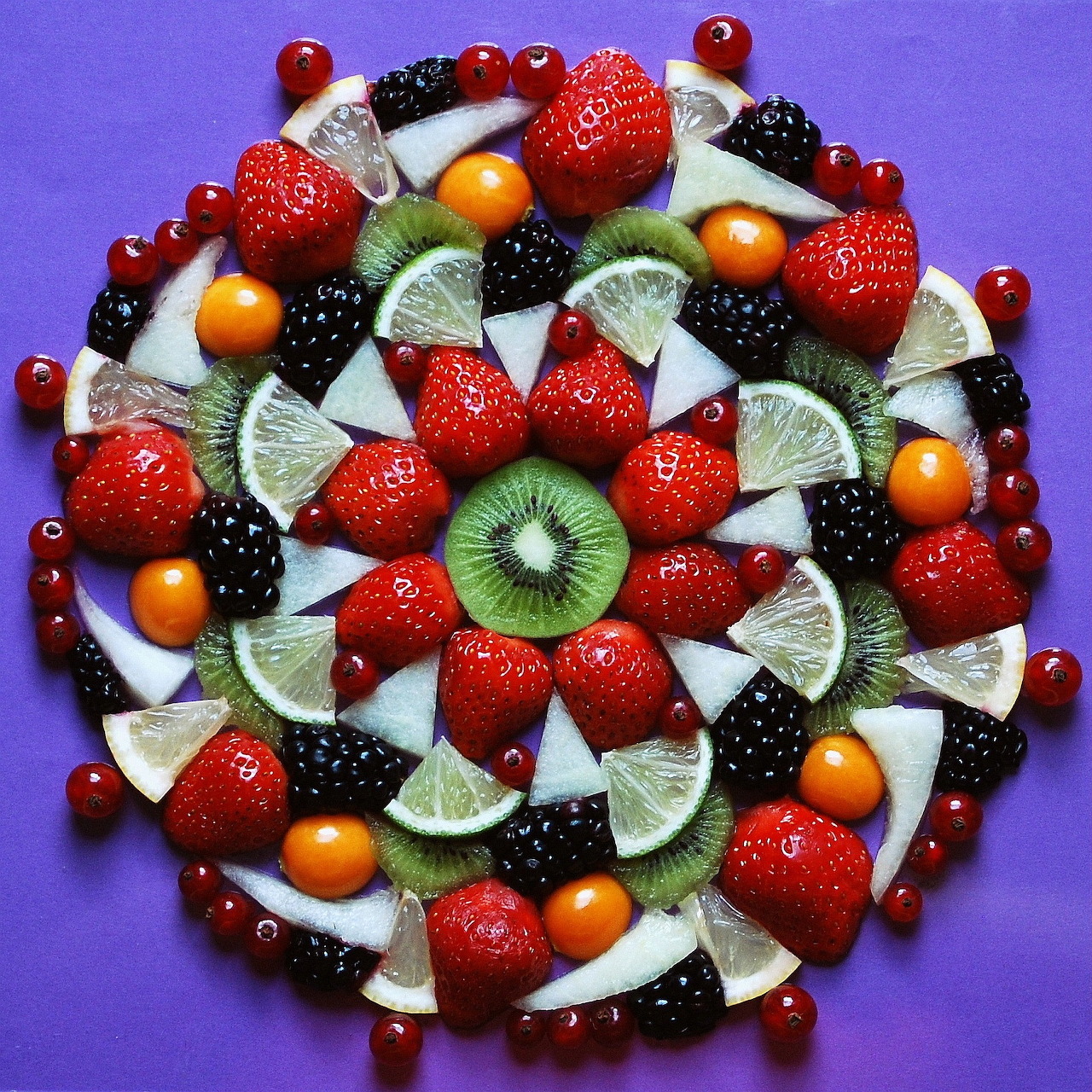 Fruit Mandala Arrangement