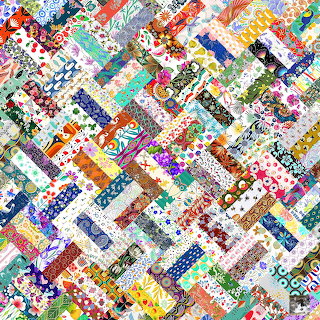 Diagonal Patchwork Quilt Pattern
