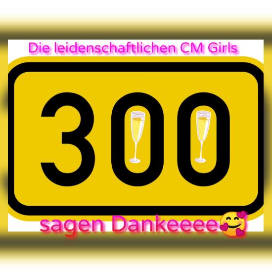 Yellow sign graphic showing the number 300 with champagne glass icons in the zeros