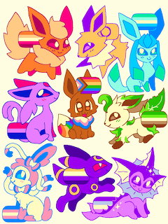 Pride Pokémon Eevee Evolutions