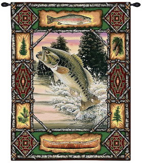 Fish Lodge Bass Tapestry