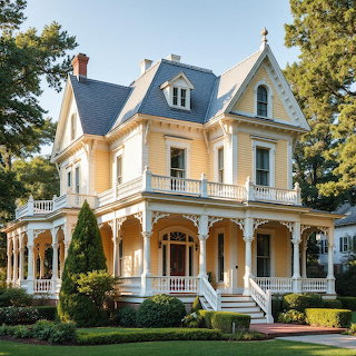 Victorian Mansion with Wraparound Porch