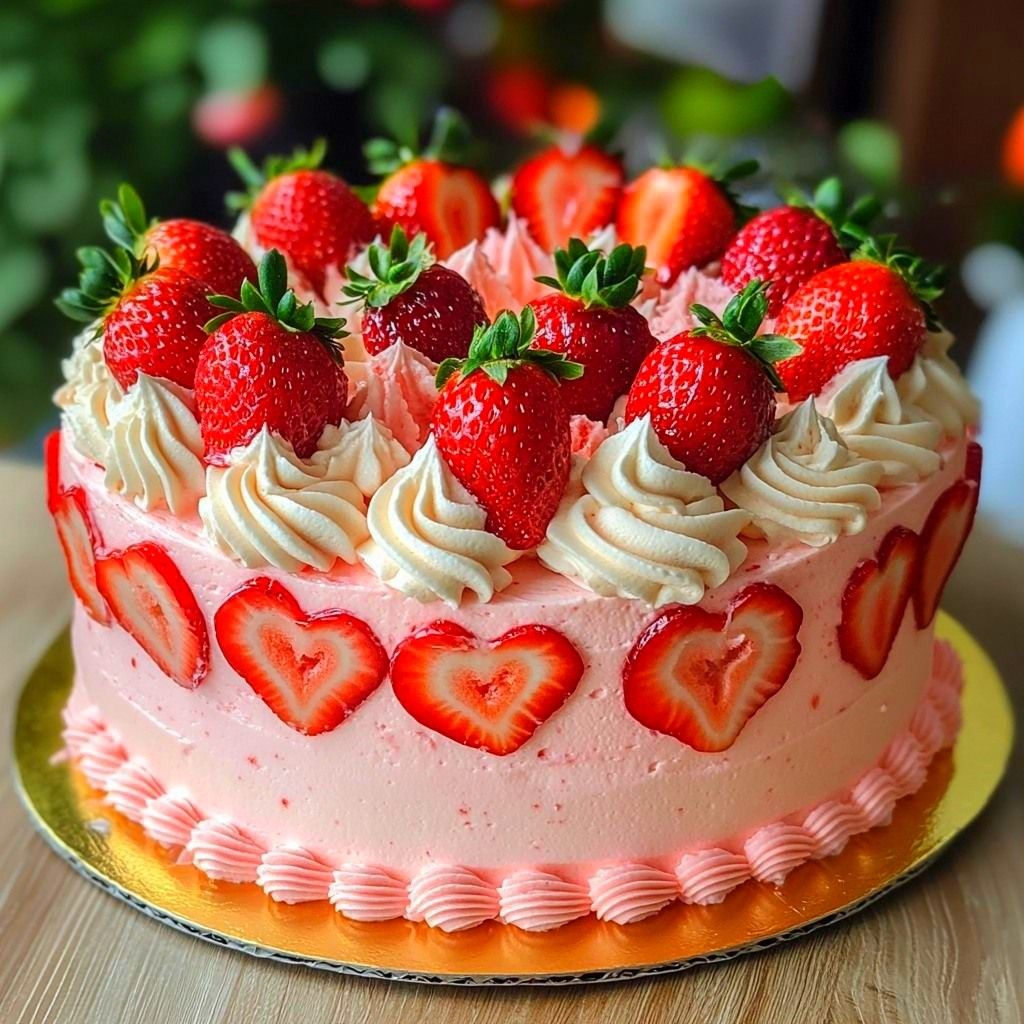 Strawberry Cream Cake