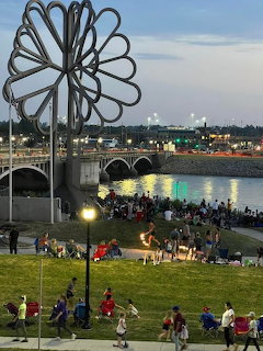 Riverside Park Evening Gathering