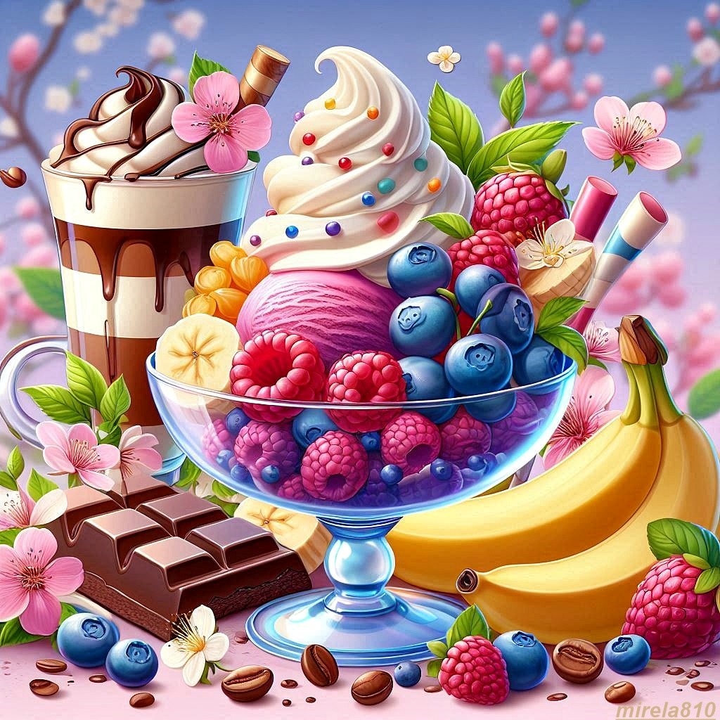 Berry Ice Cream Dessert