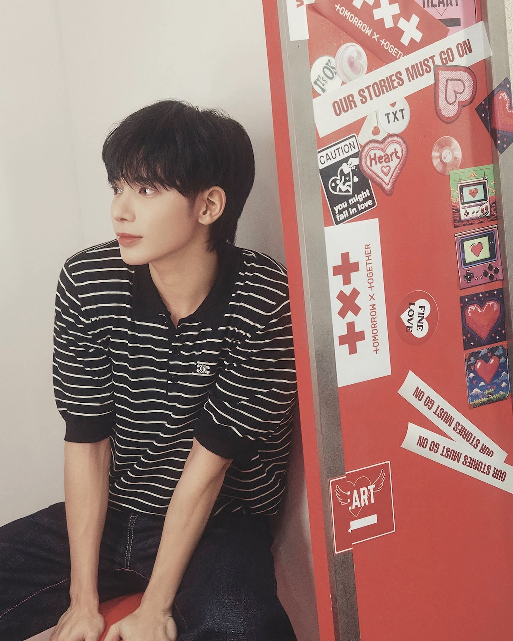 Kpop idol Taehyun of TXT in Sanctuary Lover concept portrait