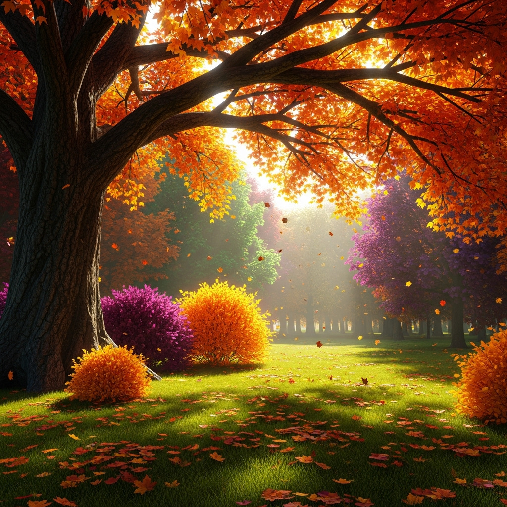 Autumn Park Tree