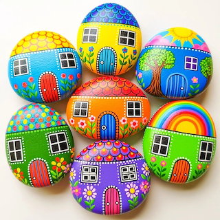 Painted Stone Houses