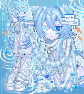 Blue Anime Girl