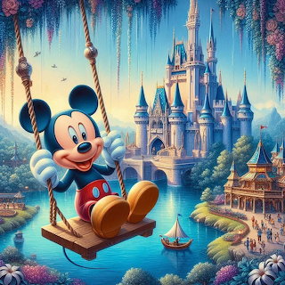 Mickey Mouse Castle Swing