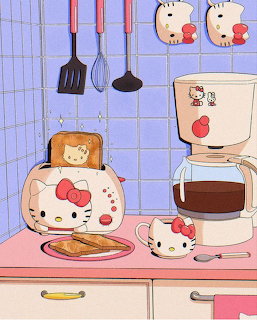 Hello Kitty Kitchen Scene