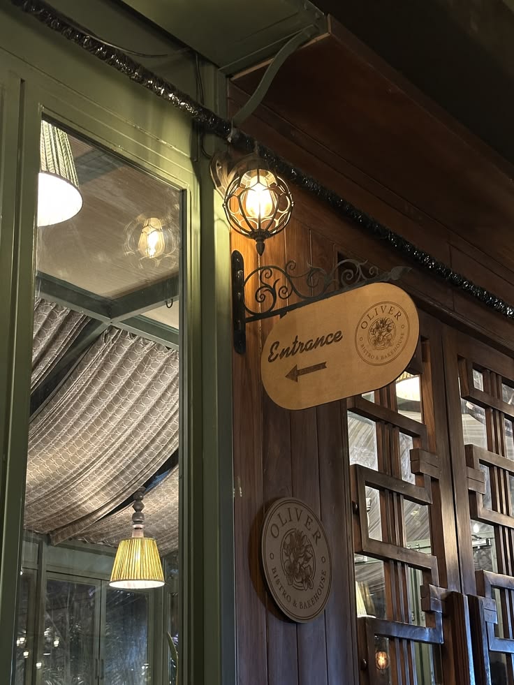 Cafe Entrance Sign