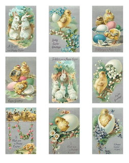 Vintage Easter Stickers