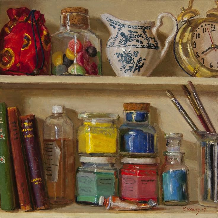 Artist's Shelf Still Life
