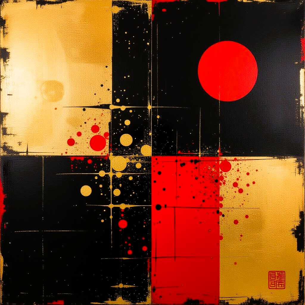 Wabi-Sabi Abstract Art