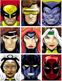 X-Men Character Portraits Grid
