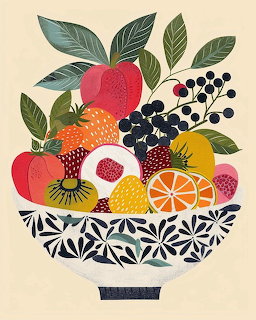 Fruit Bowl Illustration