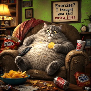 Fat Cat on Couch
