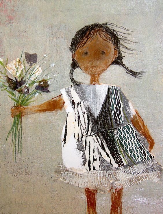 Girl with Bouquet