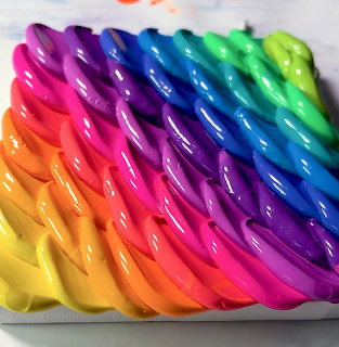Rainbow Gradient Acrylic Art