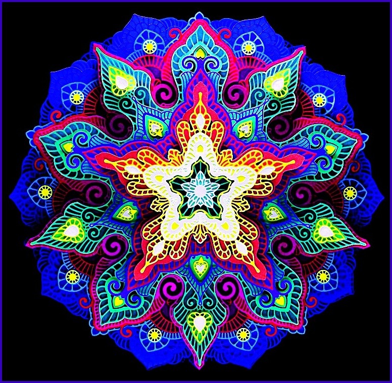 Paper Sculpted Star Mandala