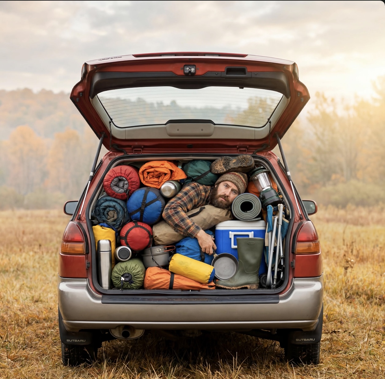 Packed Car Road Trip