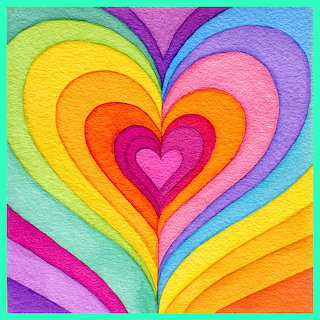 Nested Rainbow Hearts