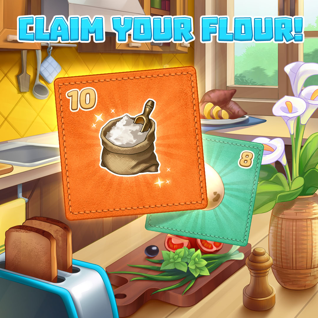 Cartoon Flour Card
