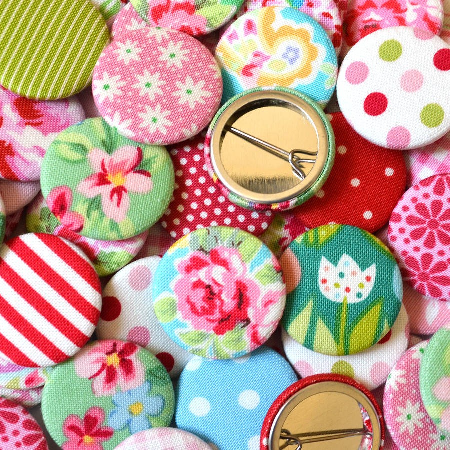 Colorful Fabric Buttons