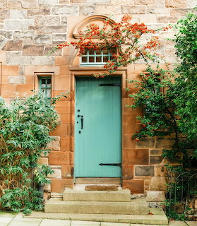 Turquoise Door Stone House