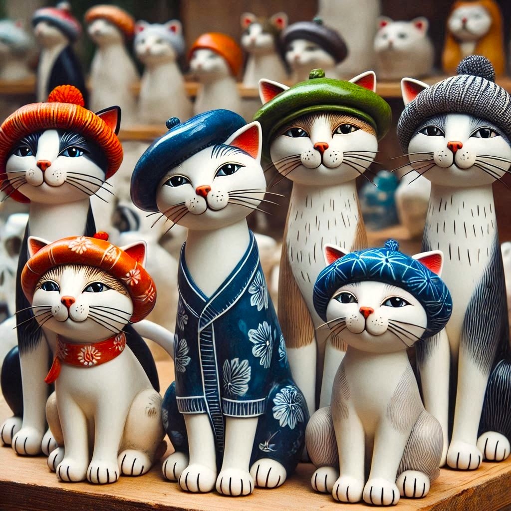Cats in Colorful Hats