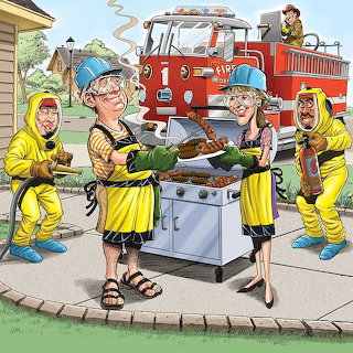 Firefighters BBQ Cookout