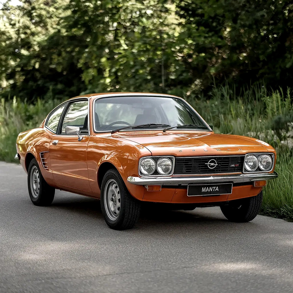 Orange Opel Manta