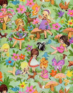Girls in Flower Garden