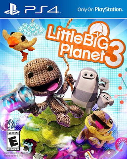 LittleBigPlanet 3 game cover with Sackboy and companion characters