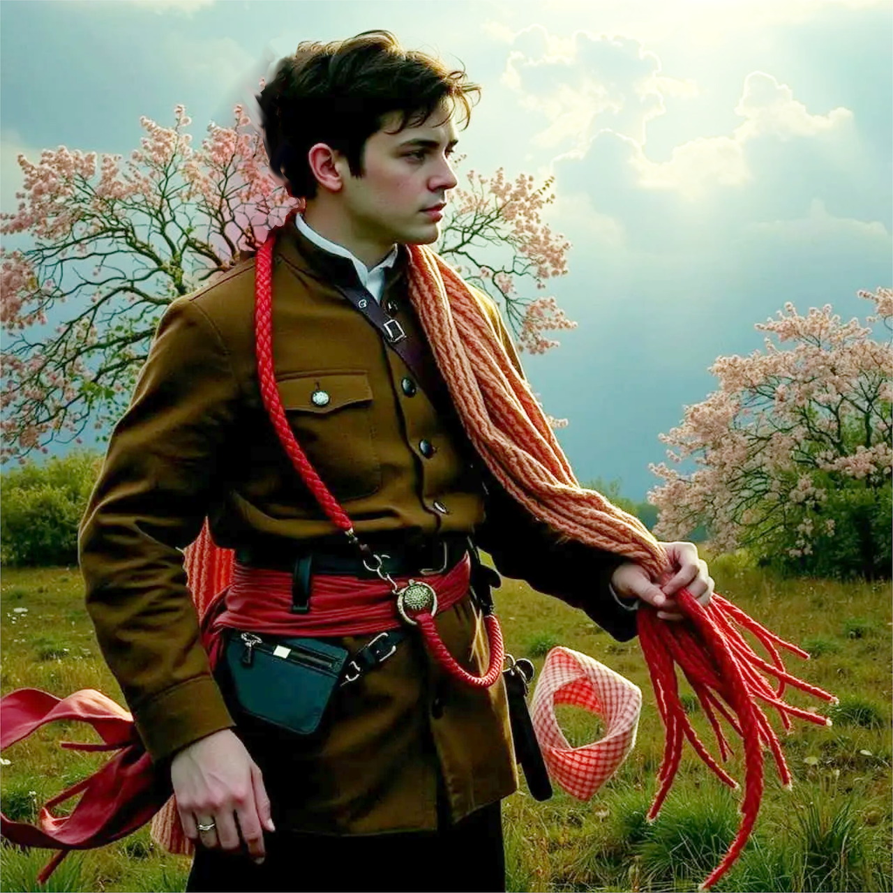 Soldier in Brown Uniform