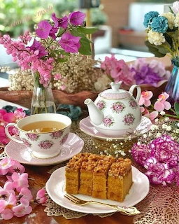 Floral Tea and Cake