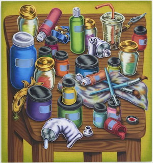 Art Supplies Table