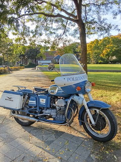 Police Guzzi Motorcycle