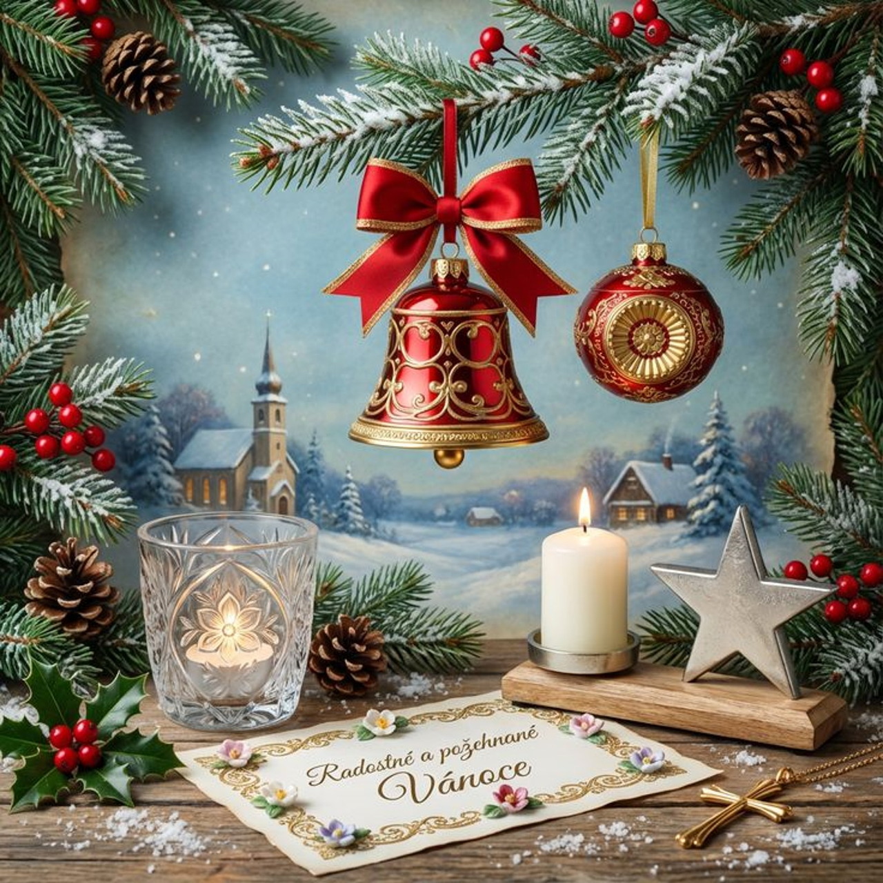 Christmas Holiday Scene