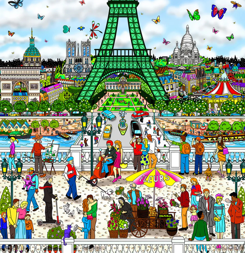Paris Love Illustration
