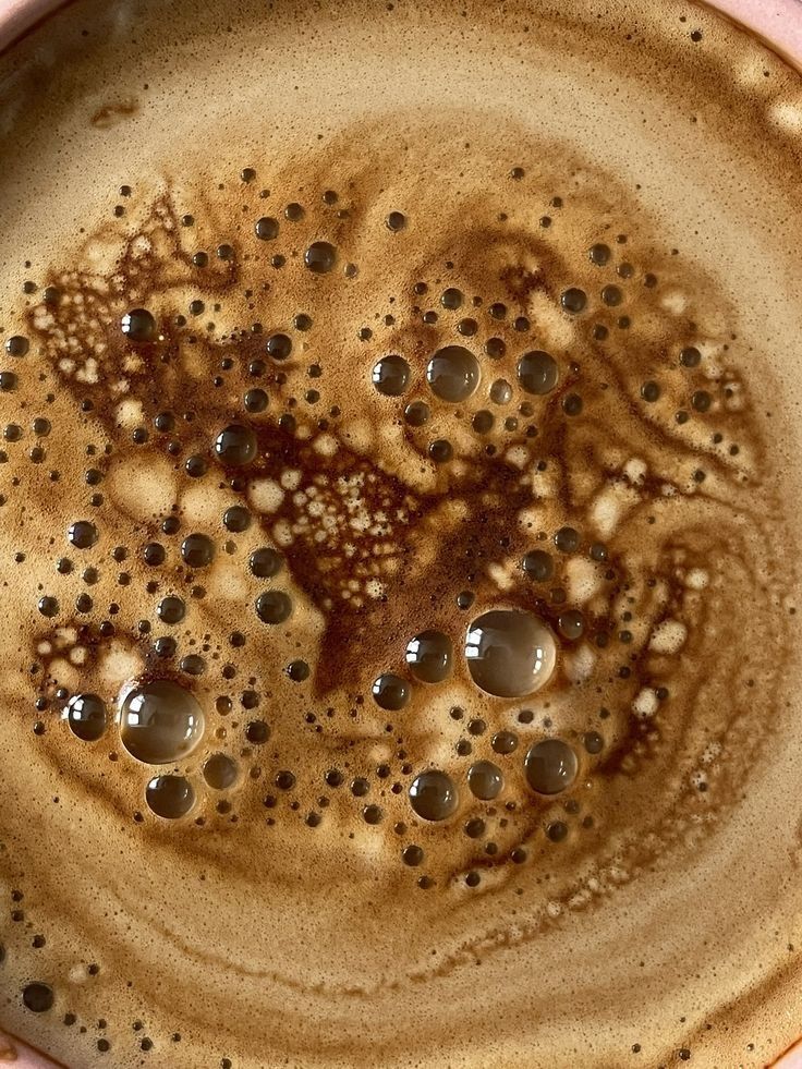 Coffee Foam Closeup