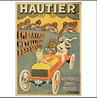Hautier Autos Vintage Poster