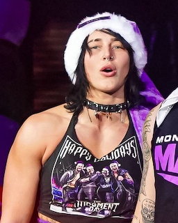 Woman in Holiday Crop Top