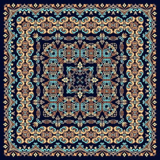 Ornate Persian Rug Mandala