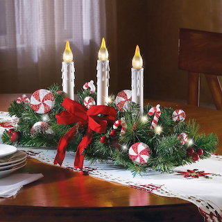 Christmas Candle Centerpiece