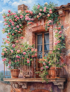 Flower Balcony Window